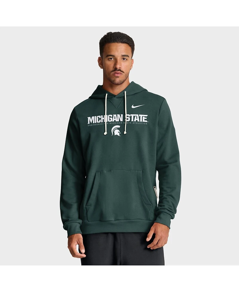 Nike Men's Green Michigan State Spartans 2025 Sideline Standard Issue Dri-fit Hoodie