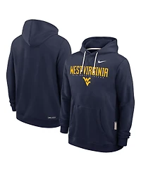 Nike Men's Navy West Virginia Mountaineers 2025 Sideline Standard Issue Dri-fit Hoodie