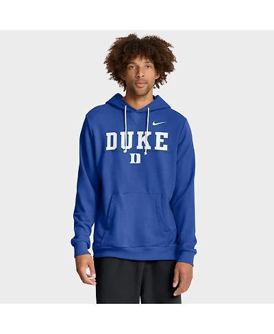Nike Men's Royal Duke Blue Devils 2025 Sideline Standard Issue Dri-fit Hoodie