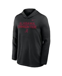 Nike Men's Black Alabama Crimson Tide 2025 Sideline Performance Long Sleeve Hoodie T-Shirt