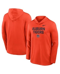 Nike Men's Orange Auburn Tigers 2025 Sideline Dri-fit Long Sleeve Hoodie T-Shirt