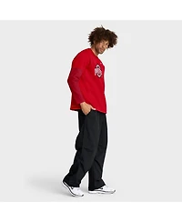 Nike Men's Scarlet Ohio State Buckeyes 2025 Sideline Coach Performance Long Sleeve T-Shirt