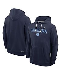 Jordan Men's Navy North Carolina Tar Heels 2025 Sideline Standard Issue Dri-fit Hoodie
