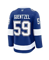 Fanatics Men's Jake Guentzel Blue Tampa Bay Lightning Home Premium Jersey
