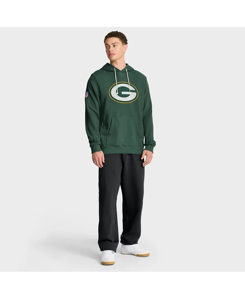 Nike Men's Green Bay Packers Sideline Standard Issue Initial Home Dri-fit Hoodie