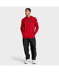 Nike Men's Red Houston Texans Sideline Pure Fury Performance Long Sleeve Hoodie T-Shirt