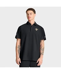Nike Men's Black New Orleans Saints Sideline City Pride Woven Performance Polo Shirt