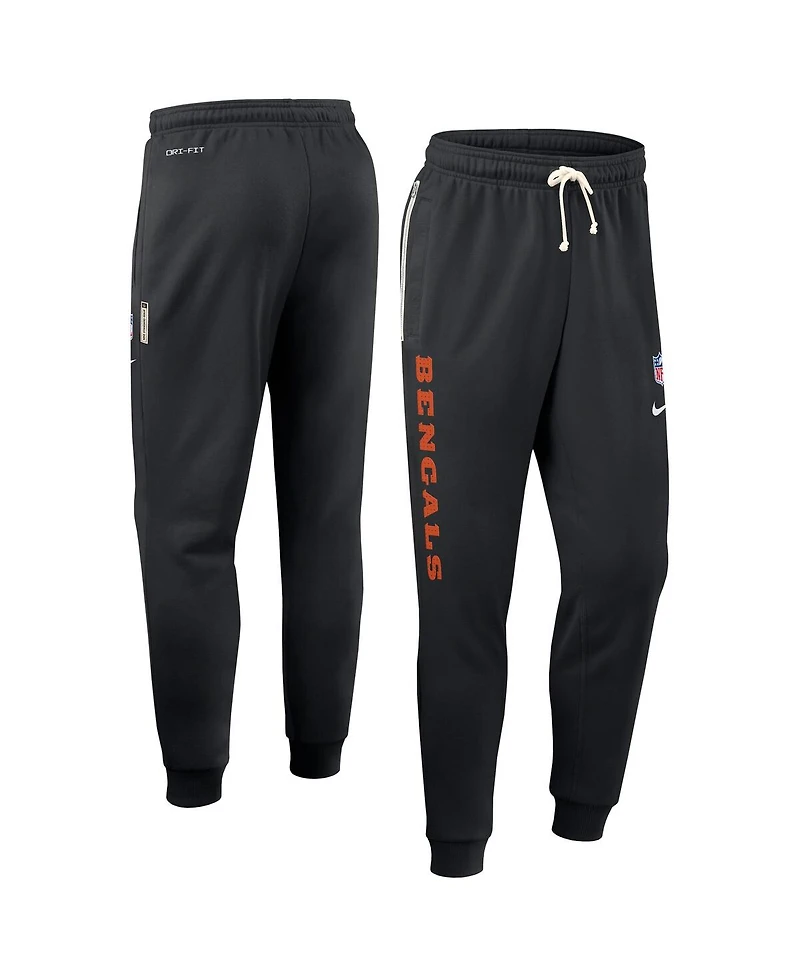 Nike Men's Black Cincinnati Bengals Sideline Standard Issue Ground Game Dri-fit Taper Pants