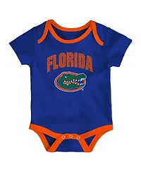 Outerstuff Baby Boys and Girls 3-Pack Florida Gators All Day Play Bodysuit Set