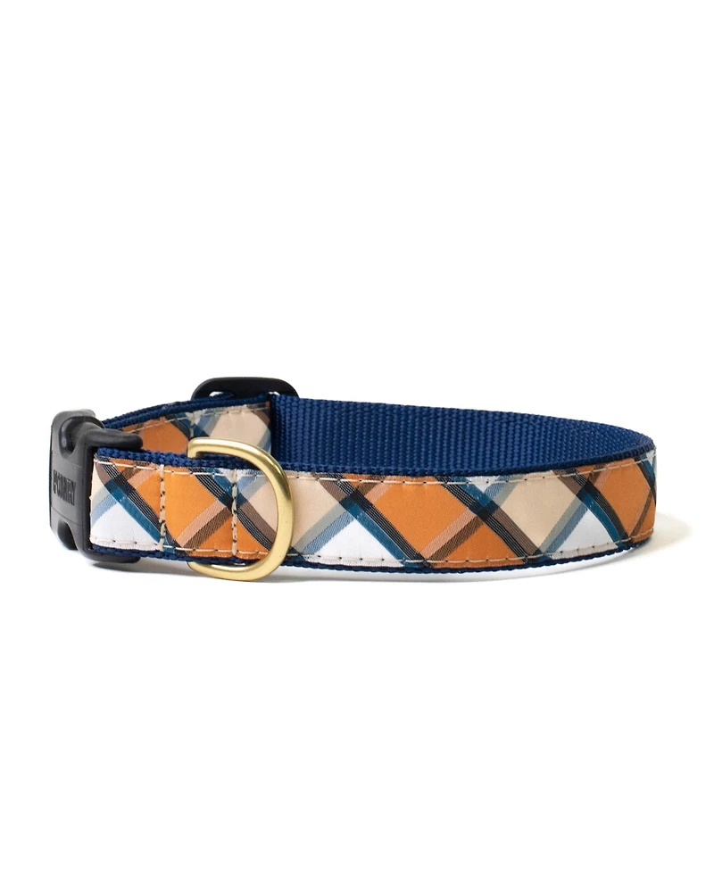 Up Country Terra Cotta Plaid Dog Collar