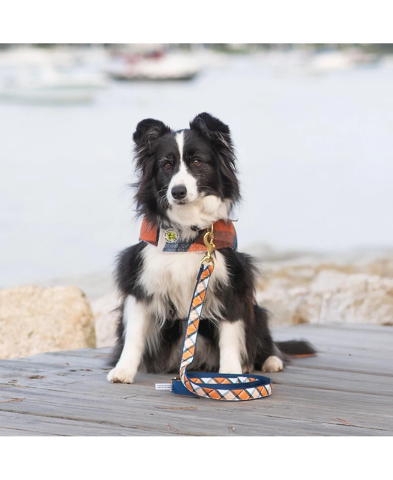 Up Country Terra Cotta Plaid Dog Collar