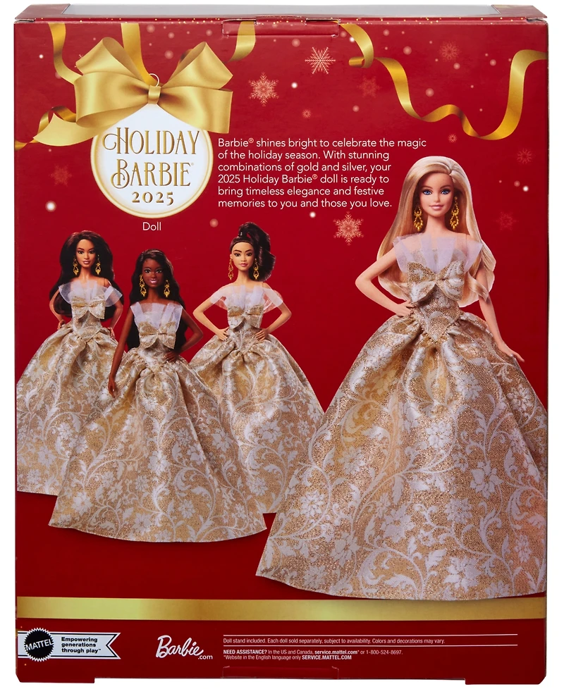 Barbie 2025 Holiday Barbie Doll- Blonde