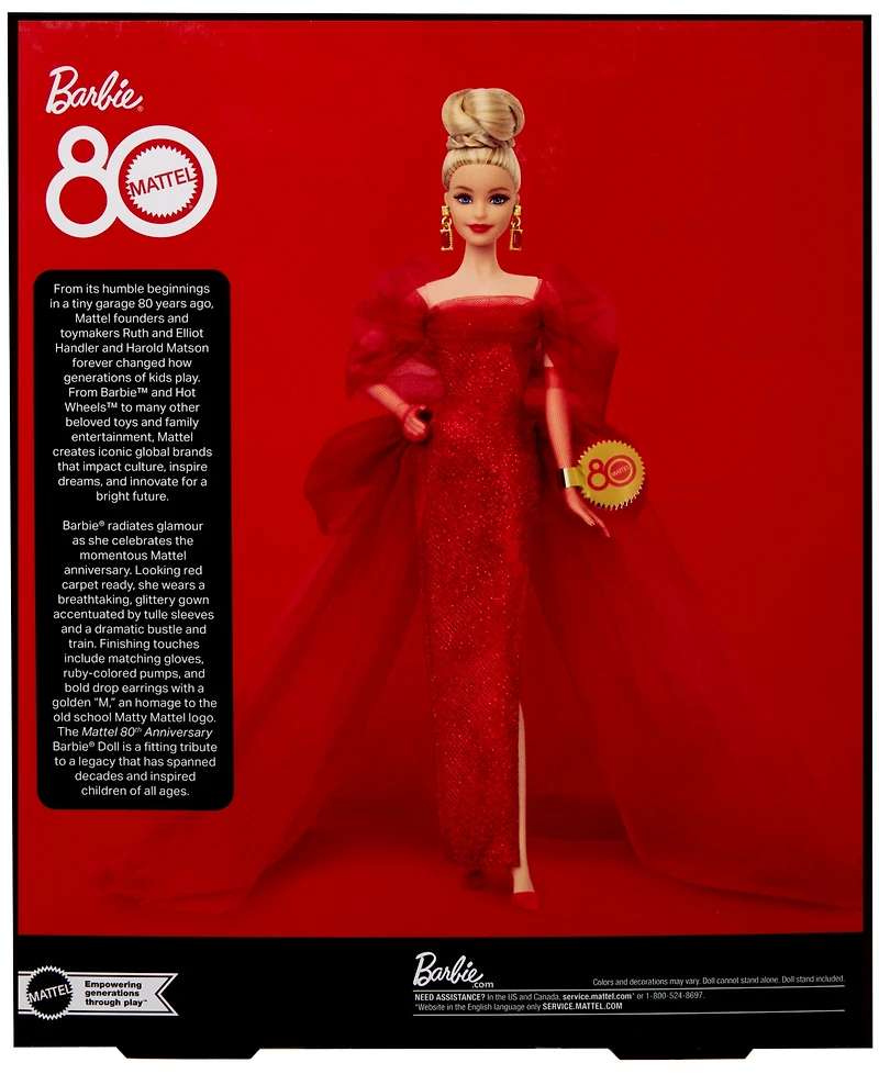 Barbie Mattel 80th Anniversary Barbie Doll- Malibu