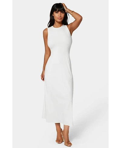 Bebe Women's Rib A-Line Maxi Dress