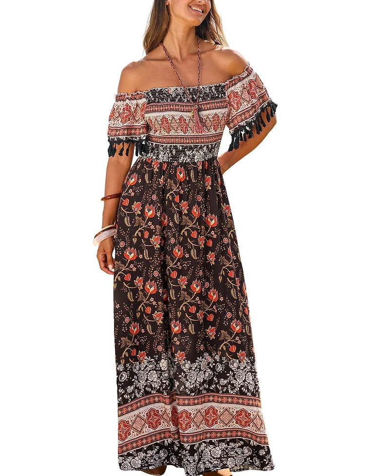 Cupshe Women's Daydream Ready Floral Maxi Beach Dress