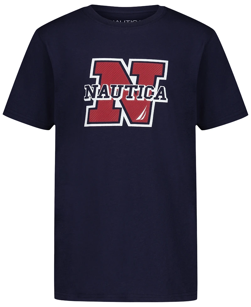 Nautica Big Boys Block N Short Sleeve T-Shirt
