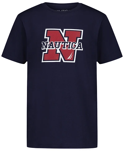 Nautica Big Boys Block N Short Sleeve T-Shirt