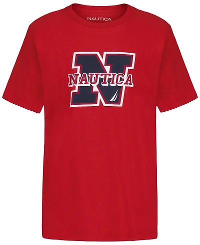 Nautica Big Boys Block N Short Sleeve T-Shirt