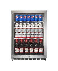 IceJungle 5.3 Cu. Ft. 160 Can Under Counter Freestanding Beverage Drink Fridge