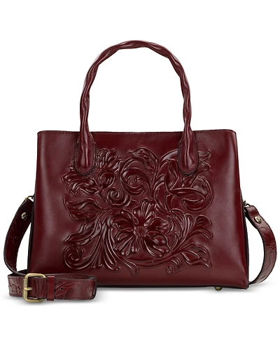 Patricia Nash Genovese Medium Leather Top Handle Bag