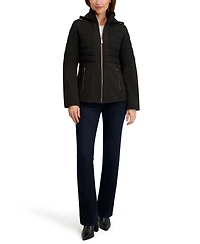 Nautica Women's Fleece-Lined Hooded Softshell Coat