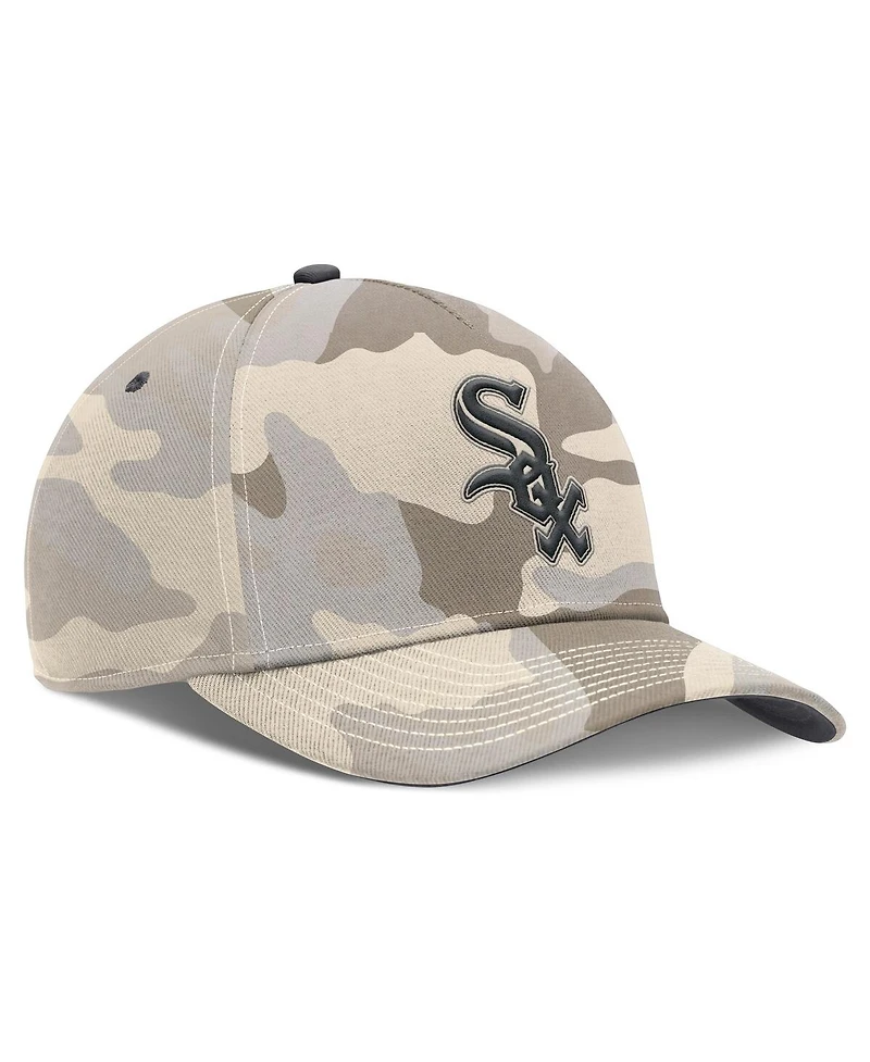 Nike Men's Natural Chicago White Sox Camo Pack Rise Adjustable Hat