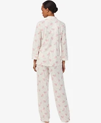 Lauren Ralph Women's 3/4-Sleeve Pajama Set