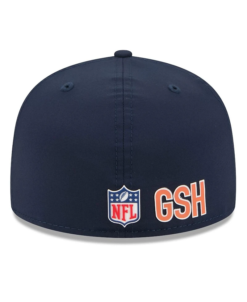 New Era Men's Navy Chicago Bears 2025 Sideline 59FIFTY Fitted Hat