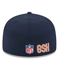 New Era Men's Navy Chicago Bears 2025 Sideline 59FIFTY Fitted Hat