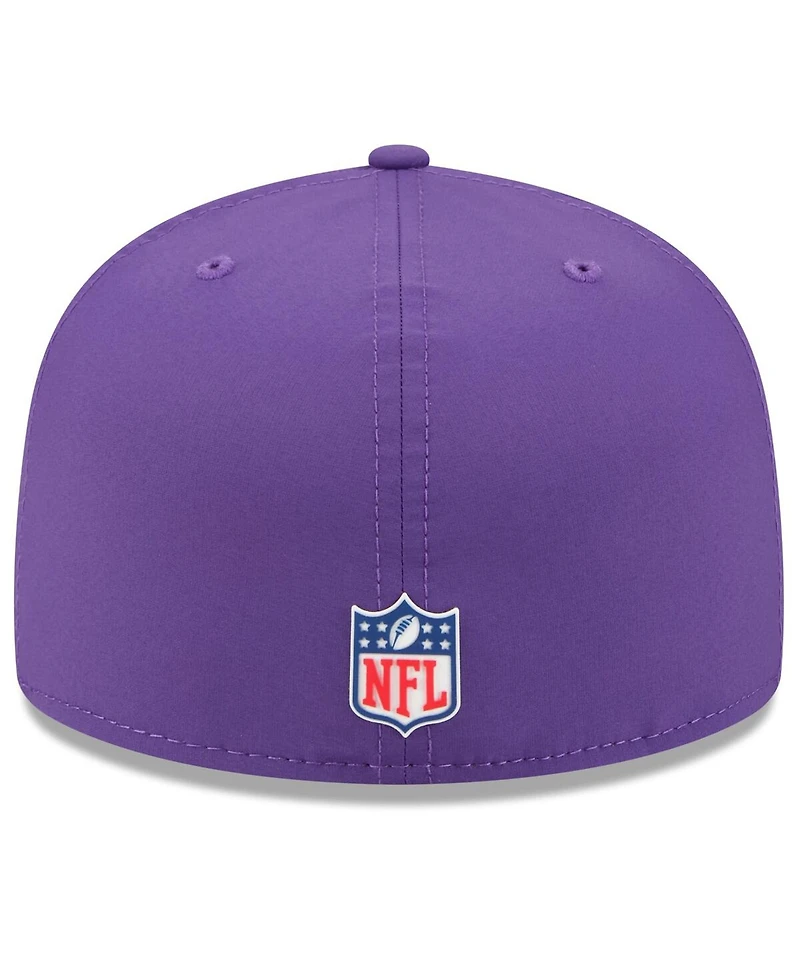 New Era Men's Purple Minnesota Vikings 2025 Sideline 59FIFTY Fitted Hat