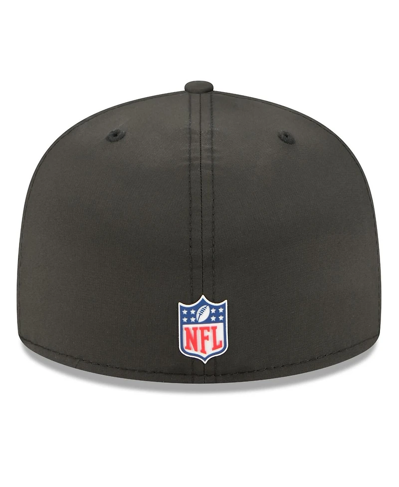 New Era Men's Black Orleans Saints 2025 Sideline 59FIFTY Fitted Hat