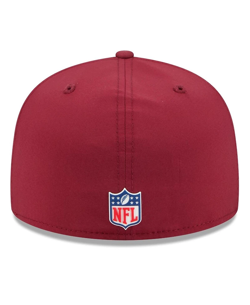New Era Men's Burgundy Washington Commanders 2025 Sideline 59FIFTY Fitted Hat