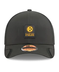 New Era Big Boys and Girls Black Pittsburgh Steelers 2025 Sideline 9FORTY Adjustable Hat
