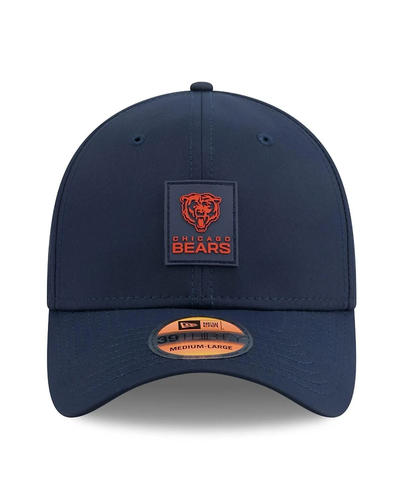New Era Men's Navy Chicago Bears 2025 Sideline 39THIRTY Flex Hat