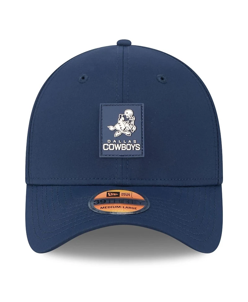 New Era Men's Navy Dallas Cowboys 2025 Nfl Sideline Throwback 39THIRTY Flex Hat