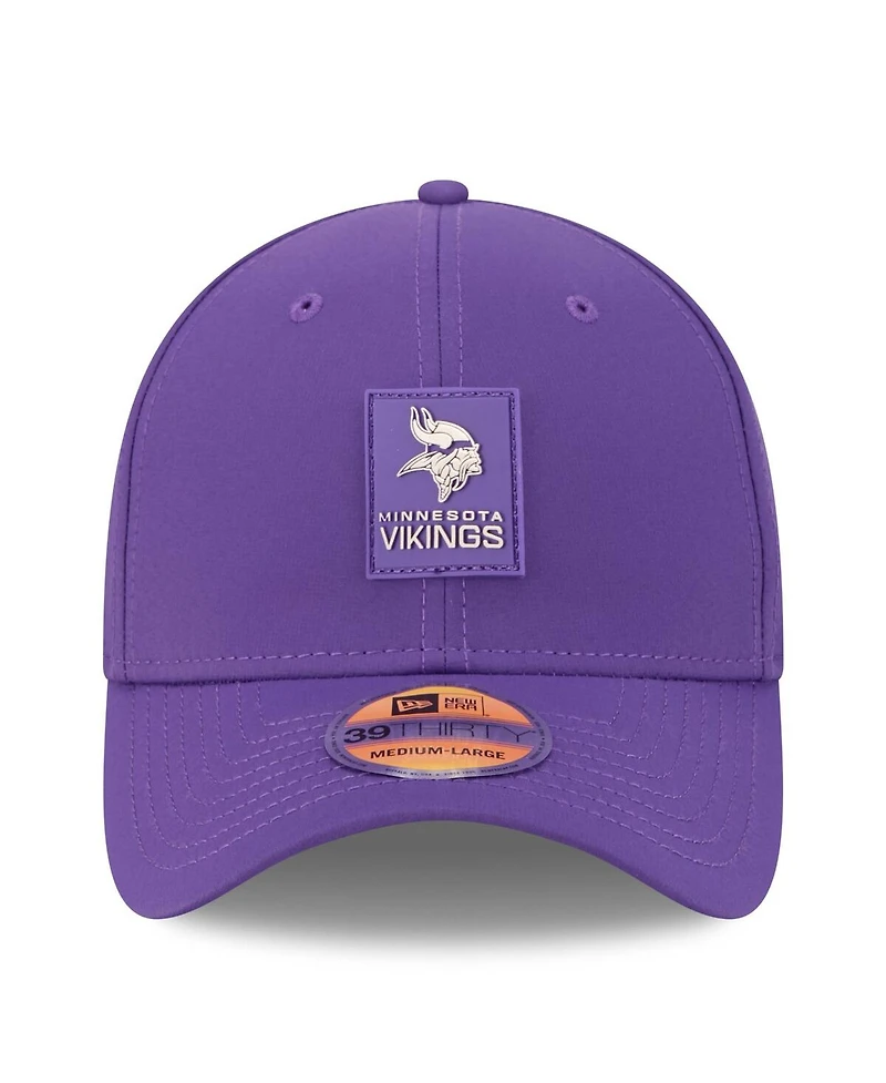 New Era Men's Purple Minnesota Vikings 2025 Sideline 39THIRTY Flex Hat