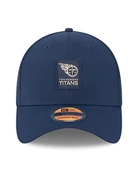 New Era Men's Navy Tennessee Titans 2025 Sideline 39THIRTY Flex Hat