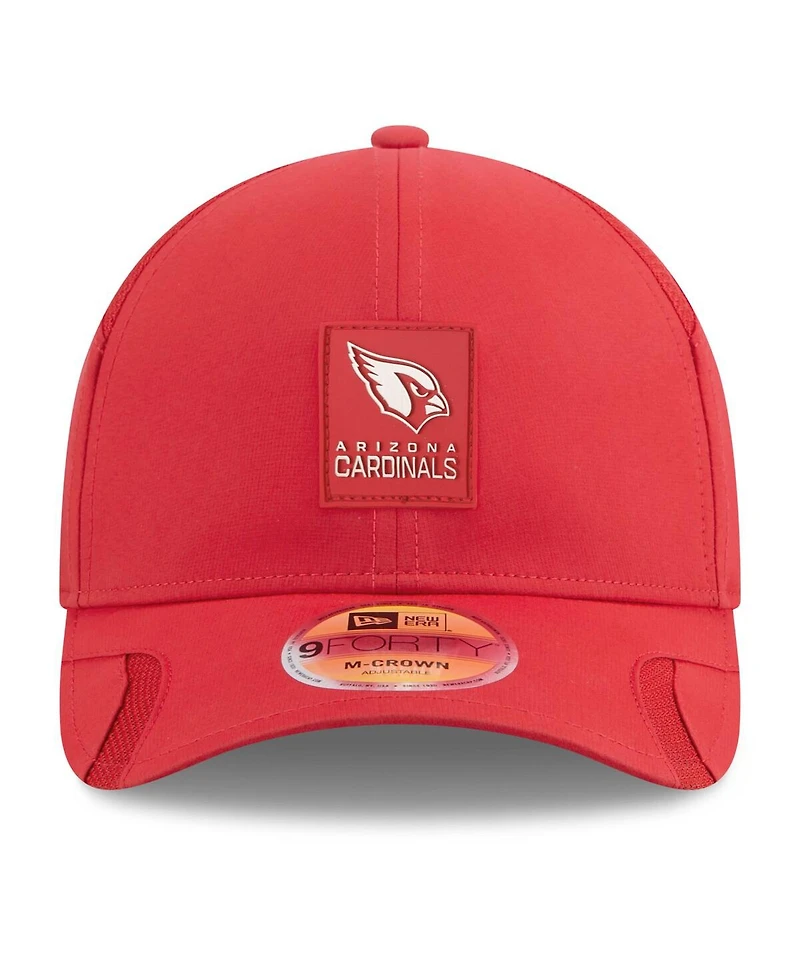 New Era Men's Cardinal Arizona Cardinals 2025 Sideline M-crown 9FORTY Adjustable Hat