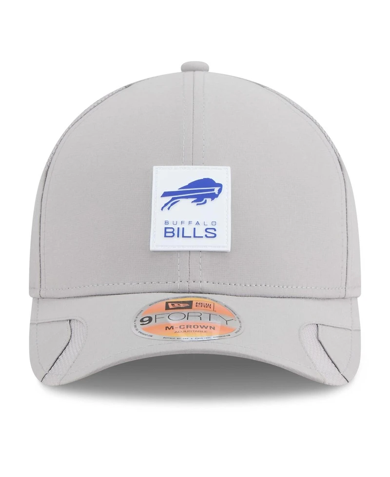 New Era Men's Gray Buffalo Bills 2025 Sideline M-crown 9FORTY Adjustable Hat