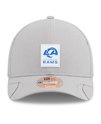 New Era Men's Gray Los Angeles Rams 2025 Sideline M-crown 9FORTY Adjustable Hat