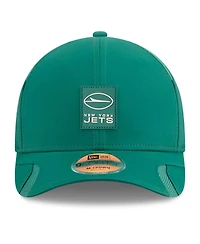 New Era Men's Green New York Jets 2025 Sideline M-Crown 9FORTY Adjustable Hat