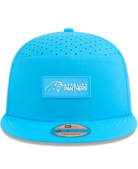 New Era Men's Blue Carolina Panthers 2025 Sideline Split Panel 9FIFTY Snapback Hat