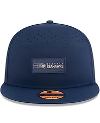 New Era Men's College Navy Seattle Seahawks 2025 Sideline Split Panel 9FIFTY Snapback Hat