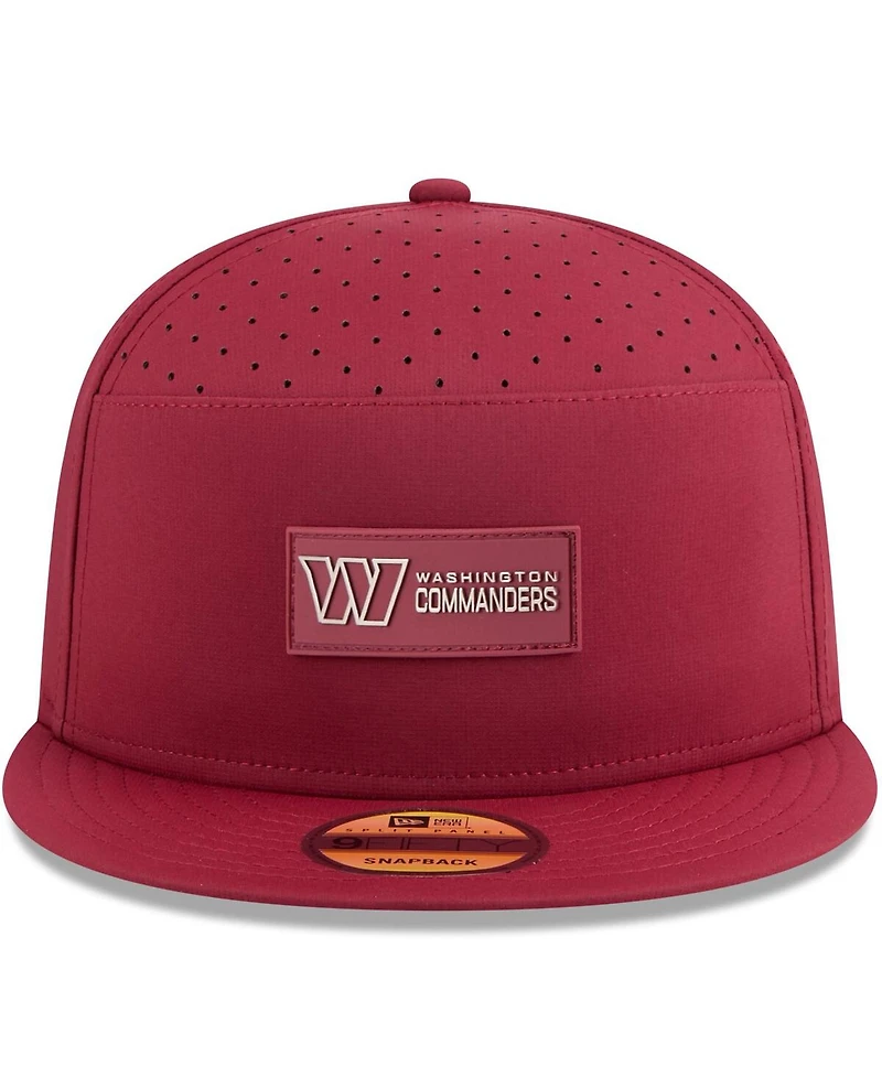 New Era Men's Washington Commanders 2025 Sideline Split Panel 9FIFTY Snapback Hat