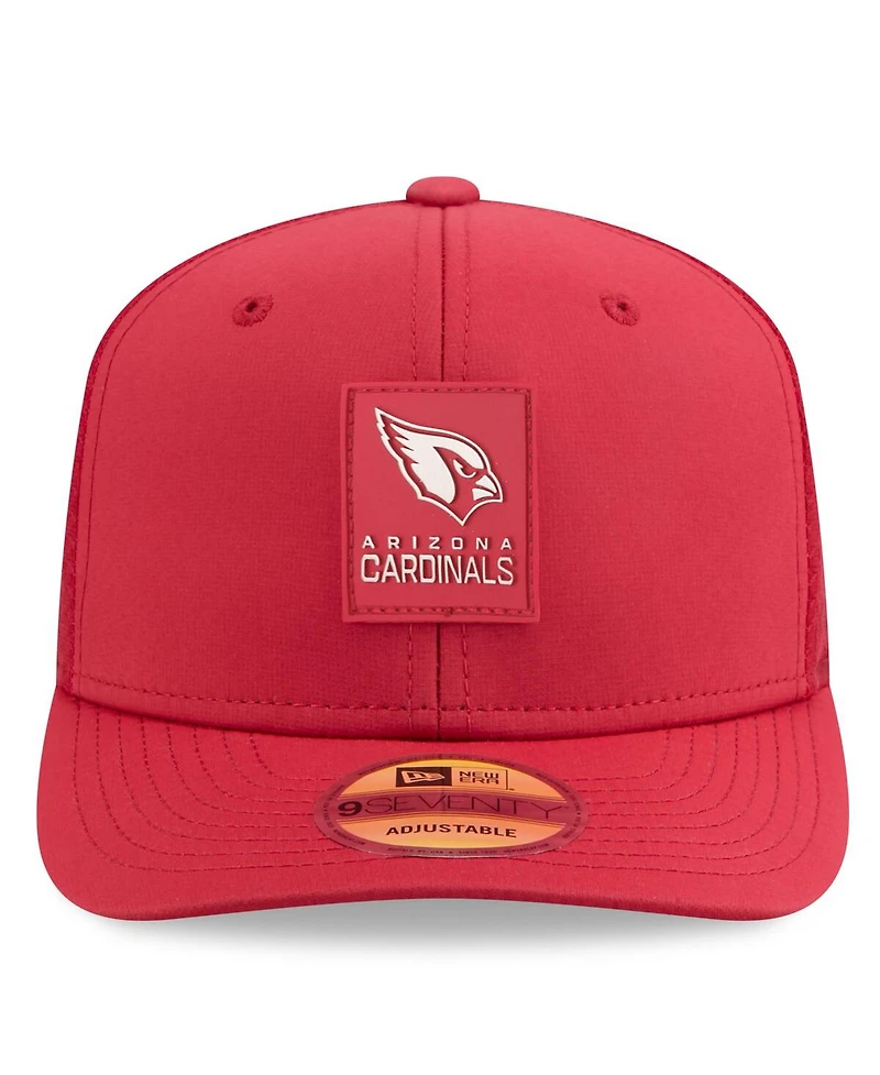 New Era Men's Cardinal Arizona Cardinals 2025 Sideline 9SEVENTY Trucker Adjustable Hat
