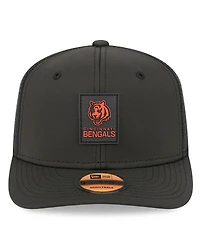 New Era Men's Black Cincinnati Bengals 2025 Sideline 9SEVENTY Trucker Adjustable Hat