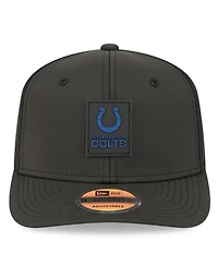 New Era Men's Black Indianapolis Colts 2025 Sideline 9SEVENTY Trucker Adjustable Hat