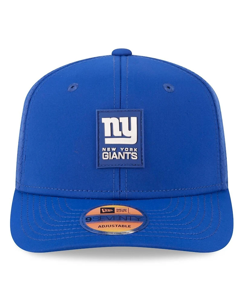 New Era Men's Royal New York Giants 2025 Sideline 9SEVENTY Trucker Adjustable Hat