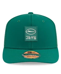 New Era Men's Green New York Jets 2025 Sideline 9SEVENTY Trucker Adjustable Hat