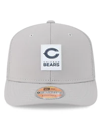New Era Men's Gray Chicago Bears 2025 Sideline 9SEVENTY Adjustable Trucker Hat